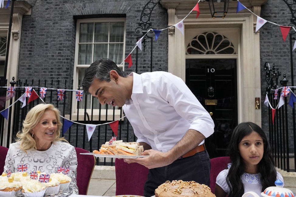 英相唐宁街茶会 美国第一夫人意外现身